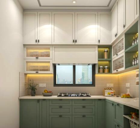 Budget-Friendly L Shape Modular Kitchen Design