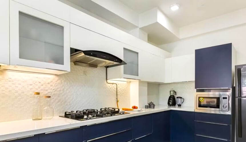 Minimalist L Shape Modular Kitchen Design