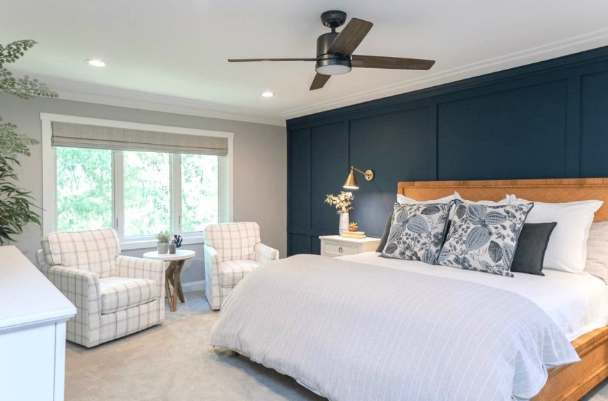 Paint the POP in Dual-Tone Shades bedroom pop ceiling design