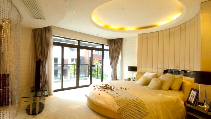 Curved or Rounded POP Borders bedroom pop ceiling design