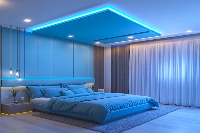Multi-Layer POP Designs bedroom pop ceiling design