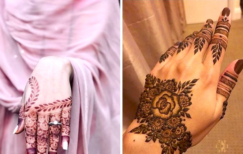 Half-Hand Mehndi easy mehndi designs for hands