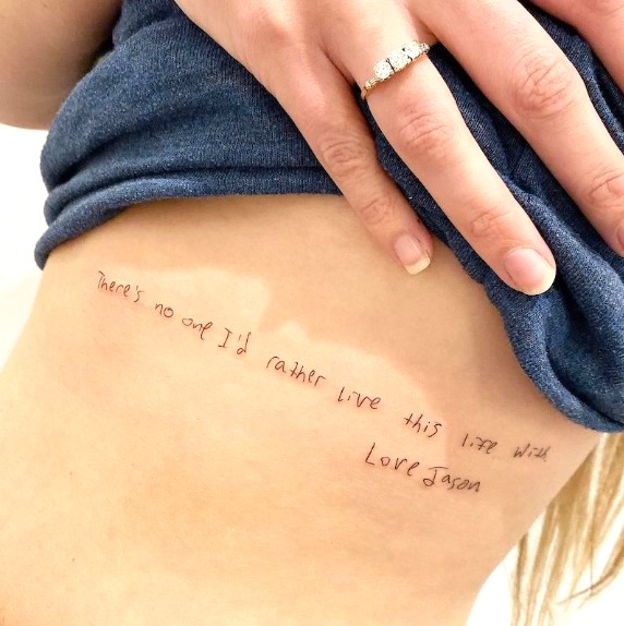 Quote or Word tattoos for girls