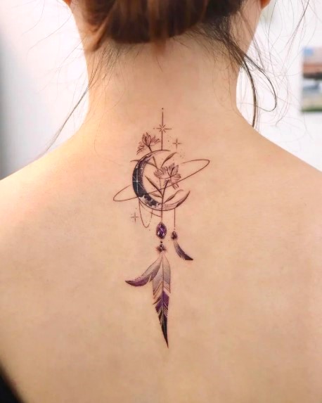 Dreamcatcher tattoos for girls