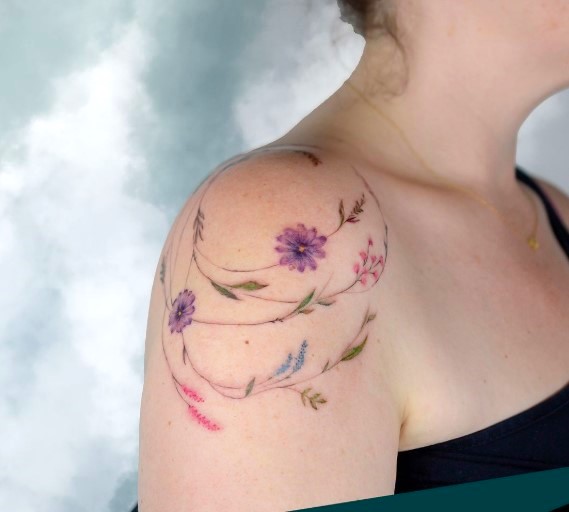 Watercolor tattoos for girls
