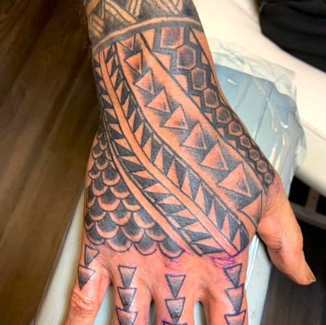 Tribal Hand Tattoo hand tattoos for men
