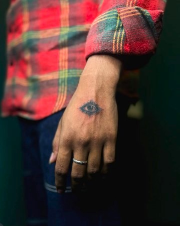 Eye Symbol Tattoo hand tattoos for men