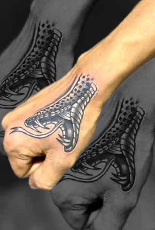 Snake Tattoo hand tattoos for men