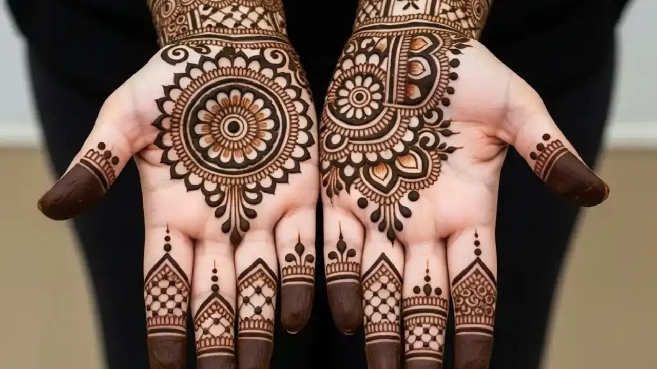 Fusion mehndi Mehndi Designs for Girls