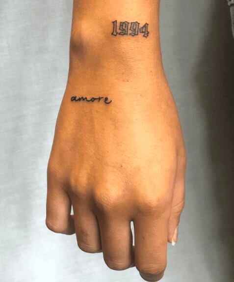 Lettering or Quote tattoo designs for men hand