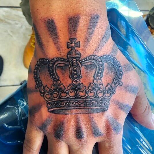 Crown tattoo designs for men hand