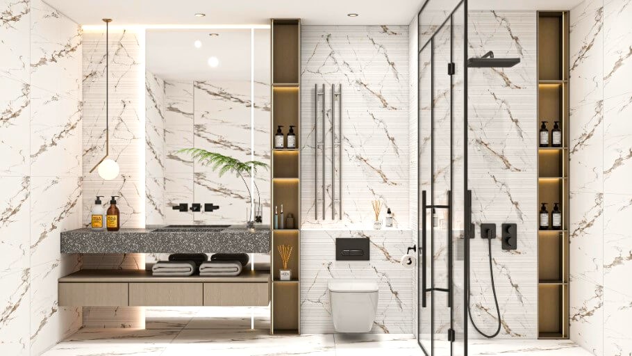 Ceramic Bathroom Tiles Design