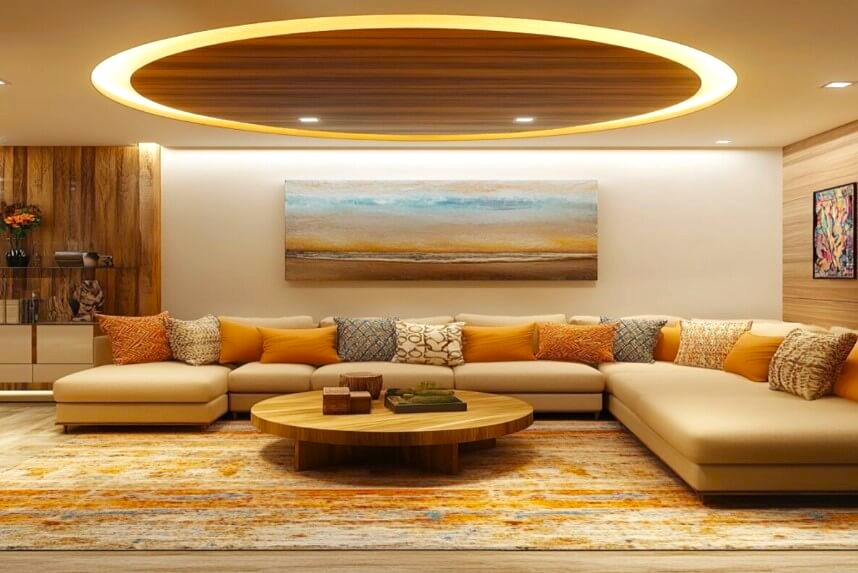 Circular False Ceiling Designs for Drawing Room