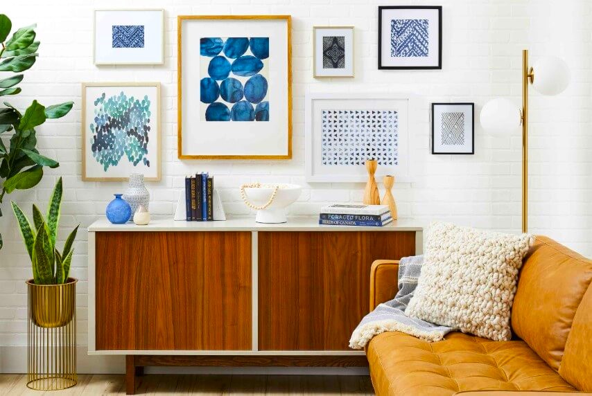 Drawing Room Design with Wall Art