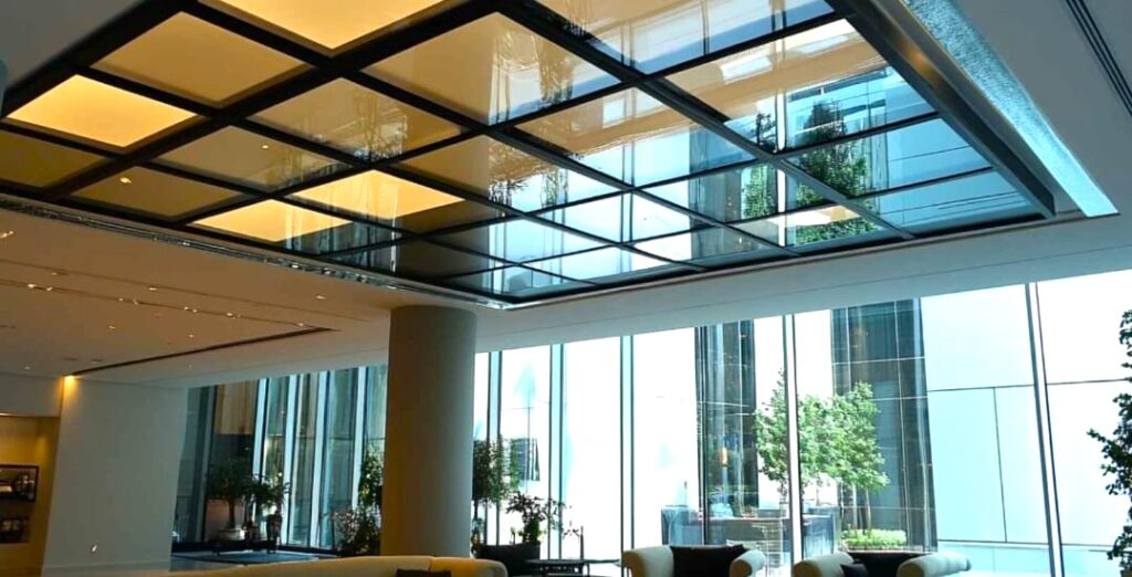 Glass False Ceiling Designs for Drawing Room
