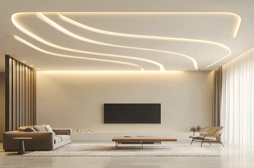 Gypsum False Ceiling Designs for Drawing Room