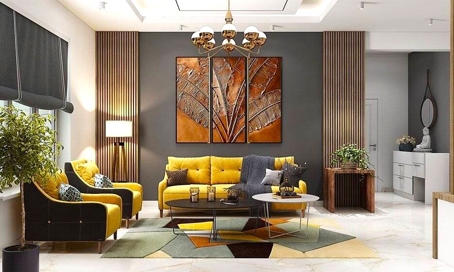 Indoor Plants & Greenery in Drawing Room Design