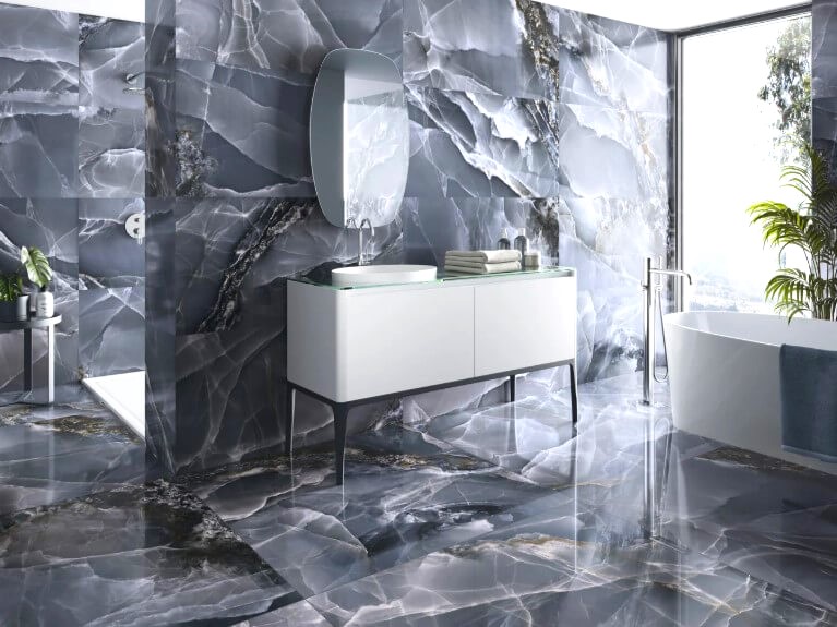 Italian Marble Bathroom Tiles Design