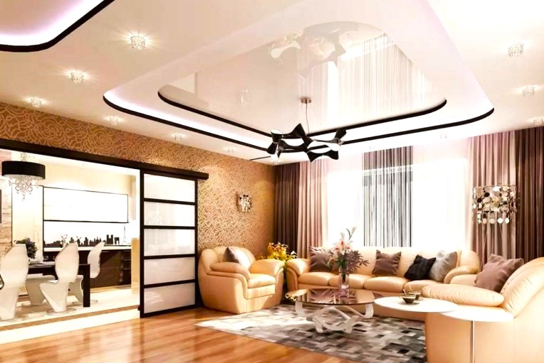 Stretch Ceiling Living Room Ceiling Design