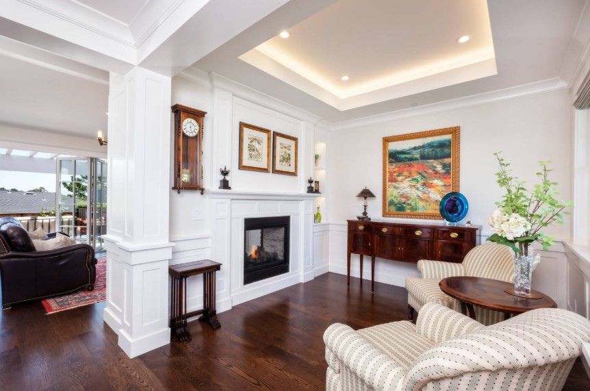 Tray Ceiling (Recessed Ceiling) Living Room Ceiling Design