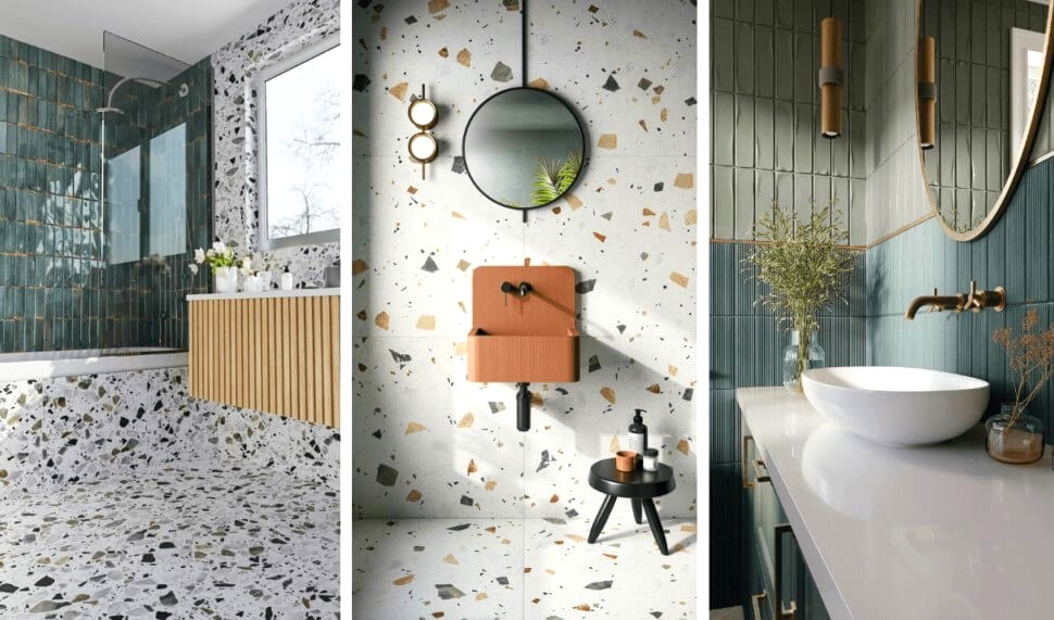 Locally Made Bathroom Tiles Design (India)