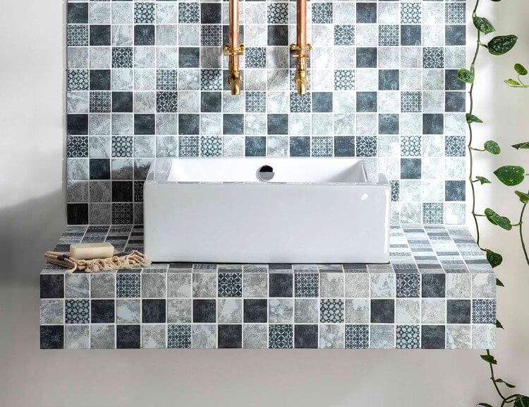 Mosaic Wall Bathroom Tiles Design