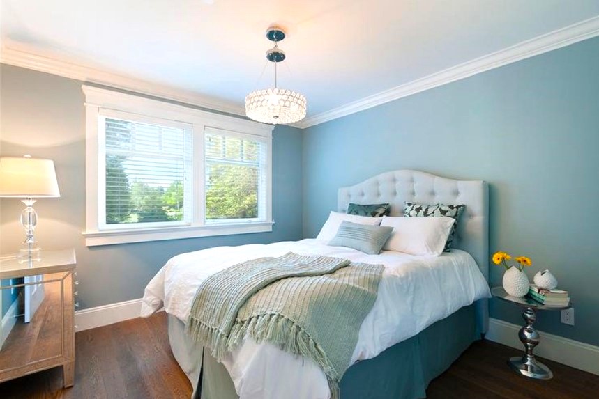 Soft Pastel Blue Normal Bedroom Colour 