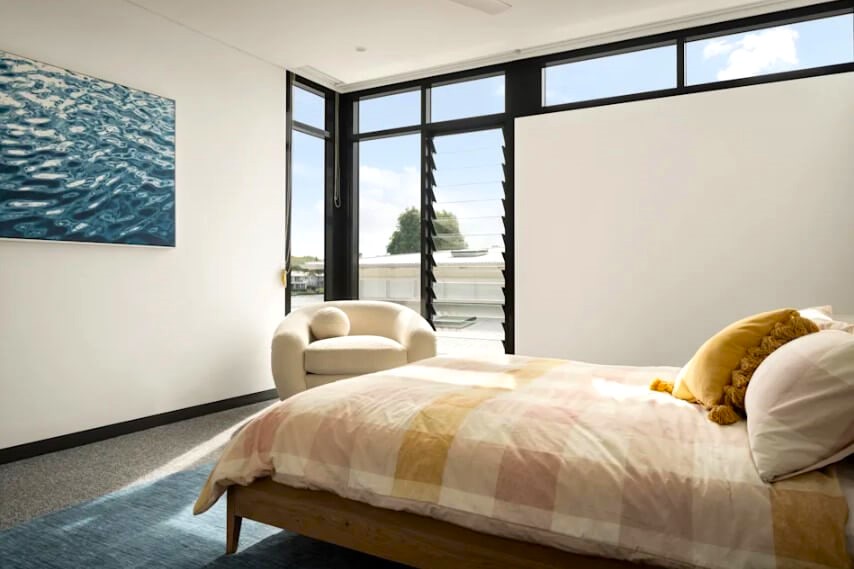 Bed Facing the Door but Not in Line