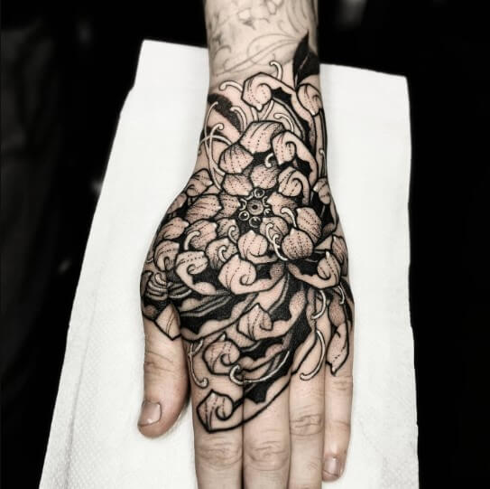Blackwork & Dotwork Hand Tattoos