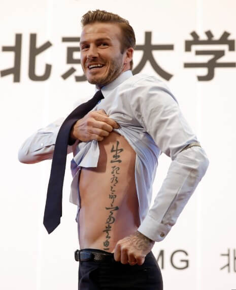 David Beckham Tattoos