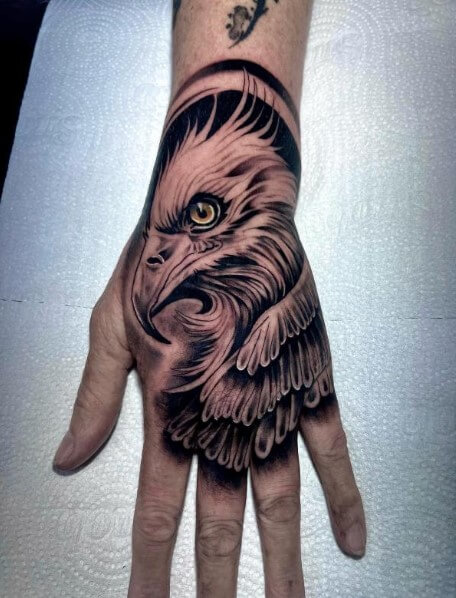 Eagle Tattoo on Hand