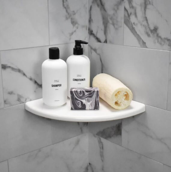 Invisible Floating Bathroom Corner Shelf