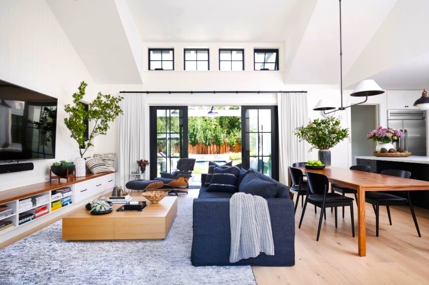 Open Concept Drawing Room Interior Design