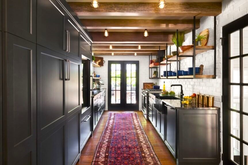 Parallel or Galley Small Modular Kitchen Design