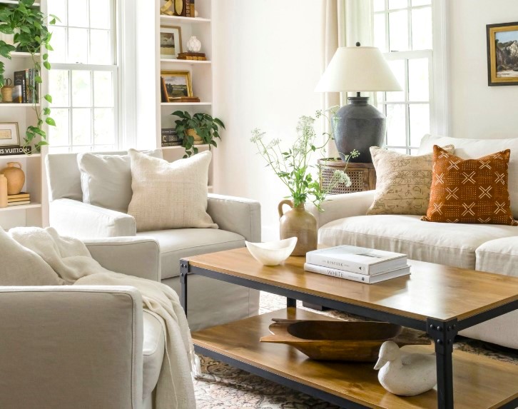 Soft Fabrics for Relaxation Drawing Room Interior Design