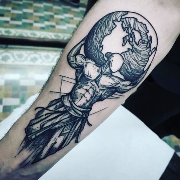 Strength & Power Tattoos for Mena