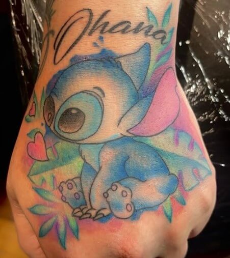 Watercolor Hand Tattoos