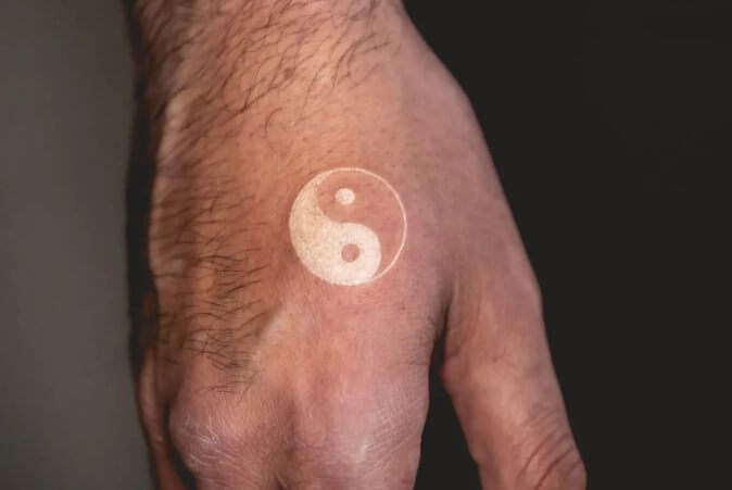 White Ink Hand Tattoos